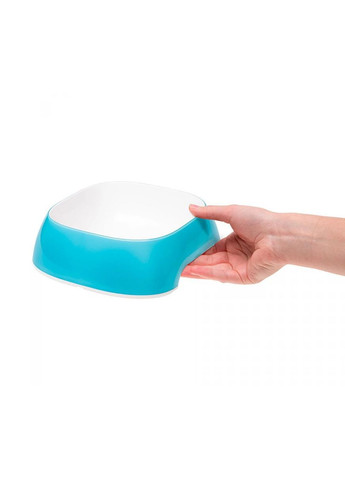 Пластикова миска для собак та кішок Glam Small Light Blue Bowl блакитна 400 мл 71210015 Ferplast (269454209)