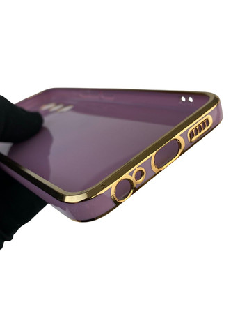 Чехол для Spark 8C KG5k с кольцом MagSafe с золотой окантовкой на техно спарк 8с черничный gs1 Tecno (366235255)