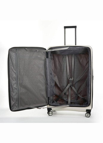 Дорожный чемодан 96л из пластика с расширителем на молнии 4-х колесный Velo (00322028) Bagland (319710773)