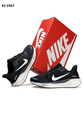 КРОССОВКИ ЖЕНСКИЕ NIKE PEGASUS 41 BLACK WHITE НАЙК ПЕГАСУС No Brand чёрные демисезоны (369388454)