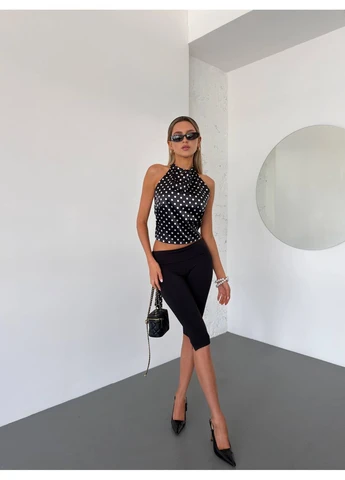 Топ жіночий шовковий у горох Fashion (400312664)