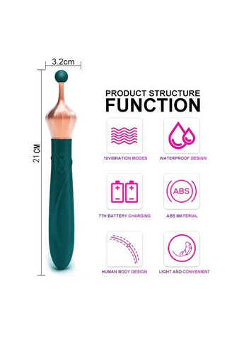 ТОПОВИЙ Двосторонній вібратор для стимуляції клітора з вакуумом рожевий No Brand (302002085)