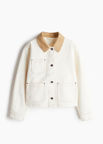 Молочная демисезонная куртка H&M