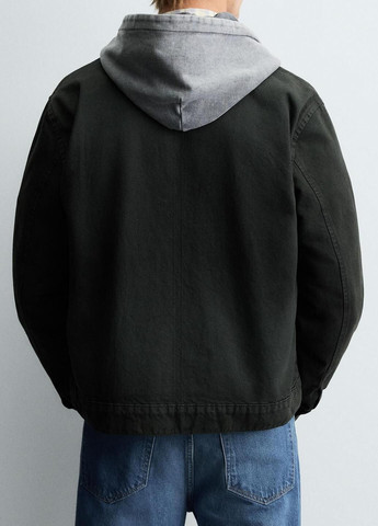 Темно-зелена демісезонна куртка Zara