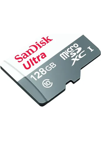 Карта пам'яті 128GB microSDHC class 10 UHS-I Ultra (SDSQUNR-128G-GN3MA) SanDisk (373218762)