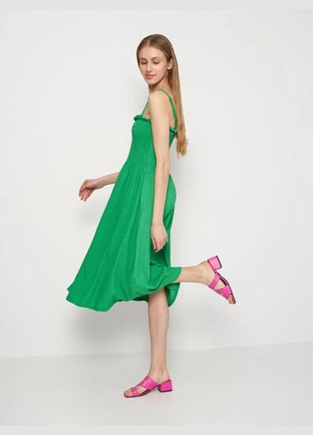 Зеленое повседневный платье б/р H&M однотонное