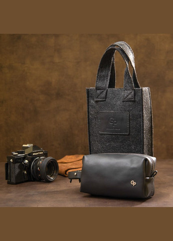 Кожаная косметичка для мужчин 11507 Черный Grande Pelle (331911437)