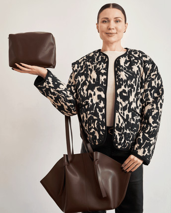 Сумка женская черная большая из экокожи Жизель (znocha-sumka-zhizelx) WeLassie (342199221)