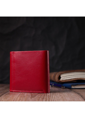 Яркий женский кошелек из глянцевой натуральной кожи 16815 Красный Grande Pelle (292920543)