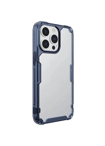 TPU чехол Nillkin Nature Pro для Apple iPhone 13 Pro ультратонкий синій прозорий No Brand (403021824)
