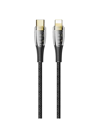 Кабель Type-C-Lightning 27W PD 3А 1.2м Transparent Head Black (CW-CBPDCL057-BK) Colorway (323085402)