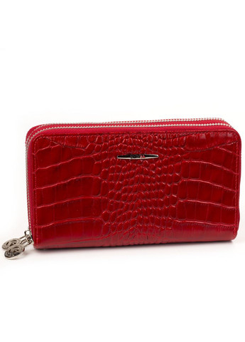 Жіночий шкіряний гаманець клатч 20954-5 червоний на дві блискавки Eminsa (261481728)