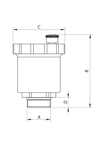 Відведення повітря автоматичне пряме 1/2" KR.1255 (KR2668) KOER (322006374)
