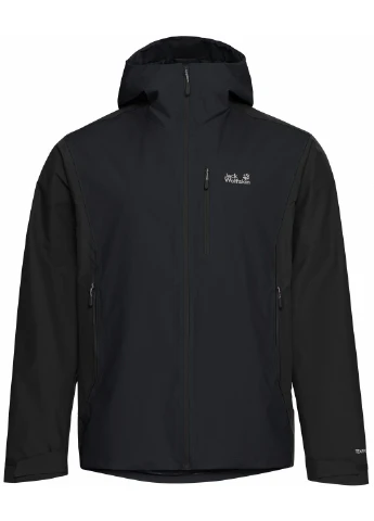 Черная демисезонная ветровка Jack Wolfskin RAINRUSH 2L JKT M
