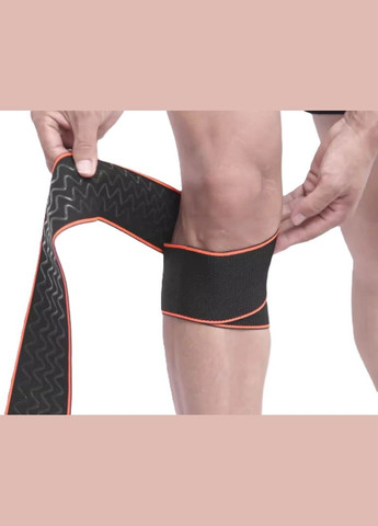 Бандаж для колена универсальный ленточный черно-красный AOLIKES (308845132)