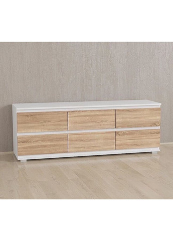 Тумба під ТБ на 6 висувних шухляди, комод без ручок B-006 No Brand (371910568)