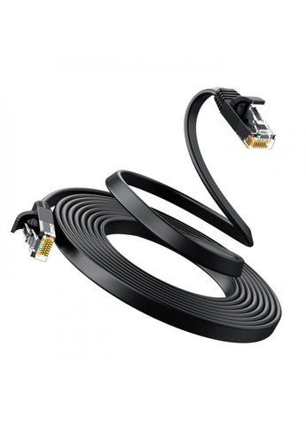 Сетевой кабель Cat 6 U/UTP Lan Flat Cable 3m (Black) (UGR-50175) Ugreen NW102 (361347636)