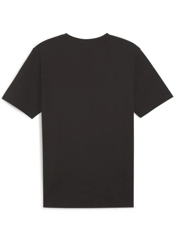Чорна футболка teamrise logo jersey cotton black 658705-03 Puma