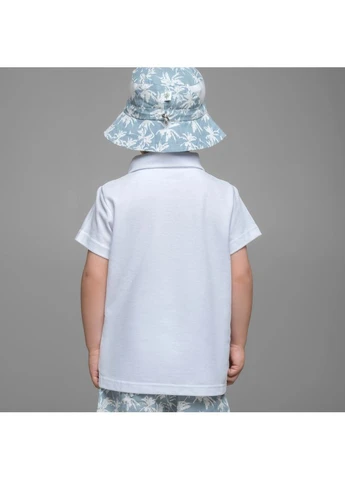Біла футболка поло для хлопчиків модний карапуз Trendy Tot 03-01114_000000001
