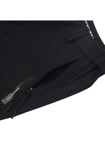 Черные демисезонные брюки No Brand