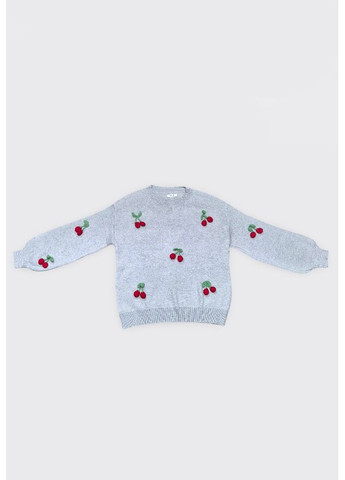 Сірий демісезонний светр жіночий оверсайз світло-сірий (b14) MATTE