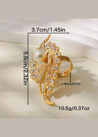 Кільце жіноче акцентне велике Вензель No Brand (330641484)