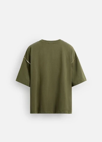 Хакі (оливкова) футболка Zara