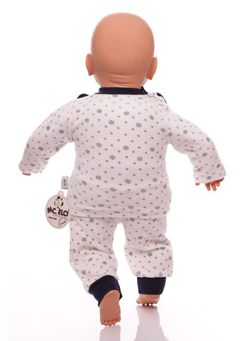 Синій зимній костюм з довгим рукавом для велюрової дівчинки з вушками синій 62 см (27610) BABYKROHA