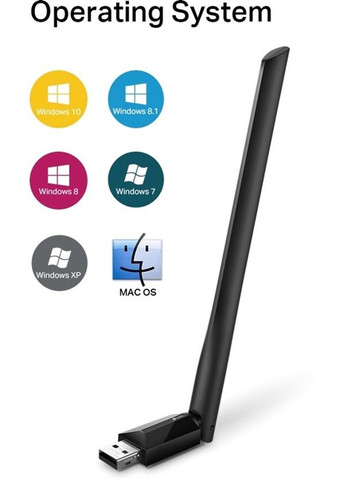 Wi-Fi адаптер Archer T2U Plus WiFi5 AC600 Двухдиапазонный Wi-Fi USB-адаптер высокого усиления TP-Link (393549711)