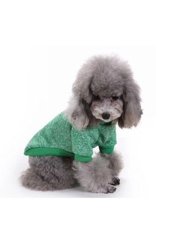 Кофта для собак та котів Green ряба зелена A: 30 см B: 37 см C: 24 см M-7070 Ecotoys (276530729)