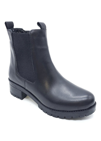 Осенние женские ботинки зимние черные кожаные mr-14-6 23 см(р) Morento