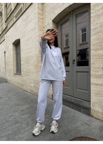 Жіночий спортивний костюм світшот оверсайз та штани-джогери MonCher (348432436)