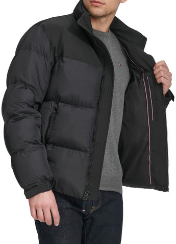 Черный демисезонный Пуховик Tommy Hilfiger