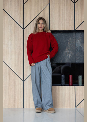 Красный демисезонный свитер джемпер Larionoff