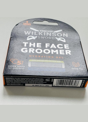 Змінні леза The Face Groomer Hydrating Gel 4 шт. Wilkinson Sword (334303173)