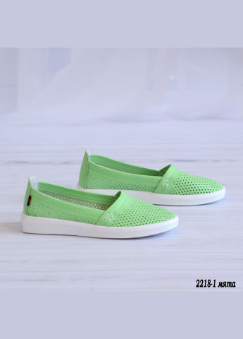 Мятные мокасины Vakko