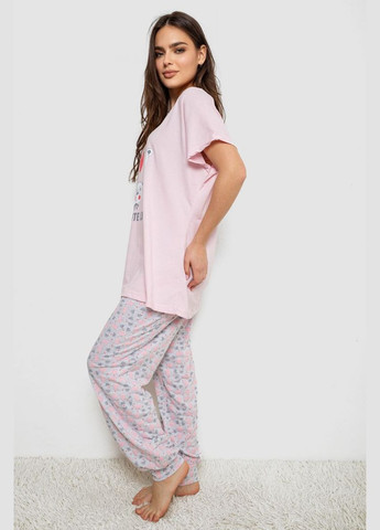 Рожева піжама жіноча з принтом Andi 243R1600-033