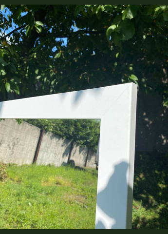 Дзеркало велике на підлогу в прямій рамі білого кольору на ніжці 170 х 80 см No Brand (333823354)