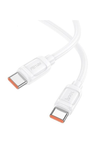 Cable Type-C/Type-C X115 240W 1m (круглый) White Hoco (370204894)