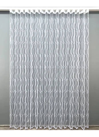 Тюль 2016т Фатин с вышивкой и люрексом Холодный 250х250 см (42-1140) VR-Textil (387821245)