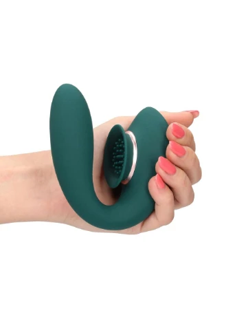 Вібратор Twitch 3 - Rechargeable Vibrator & Suction - Silicone - 10 Speed - Forest Green No Brand (383457836)