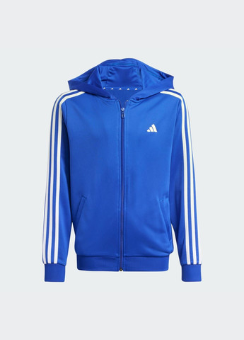 Худи Train Essentials AEROREADY 3-Stripes Regular-Fit Full-Zip adidas (329855794)