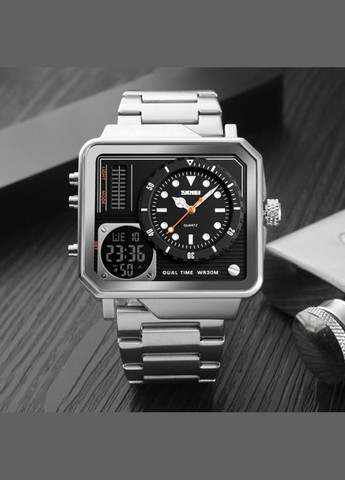 1392SI Silver кварцевый сasual Skmei (323079705)