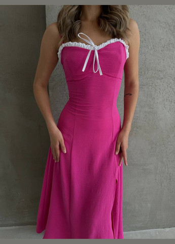 Рожева кежуал сукня N.Family однотонна