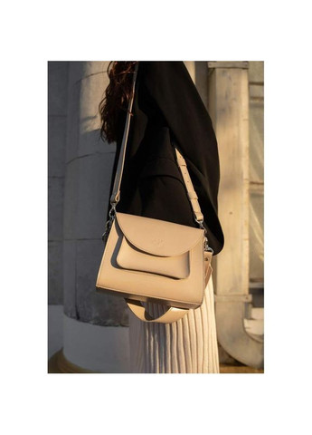 Сумка женская кожаная через плечо Liv бежевый краст The Wings (302007452)