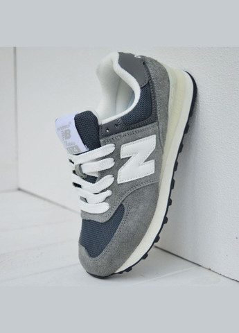 Кросівки жіночі замшеві сірі з білим топ якість низькі натуральна замша No Brand Кросівки сірі демісезони (336378025)