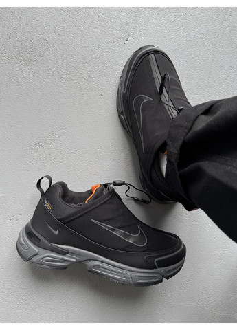 Чорні Осінні кросівки чоловічі Nike Zoom Pulse Cordura Black Grey Winter Fur | Найк Зум Пульс Кордура