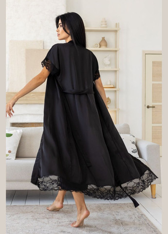 Комплект для дома длинный женский Кч131н Черный MiaNaGreen (306553334)