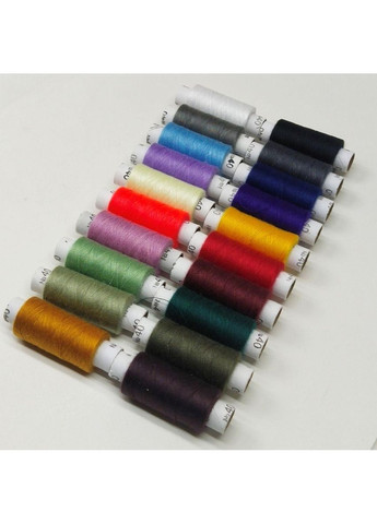 Набор нитей Радуга-2 100% полиэстера 180 м (до 20 шт для 20 цветов) No Brand (354797593)