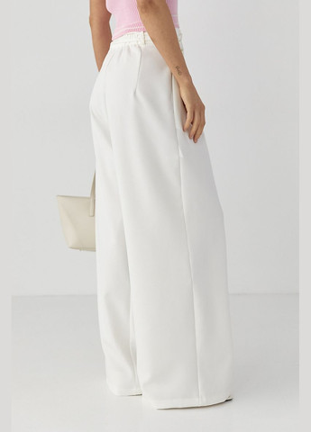 Классические брюки-палаццо со складками Lurex Брюки (333942697)